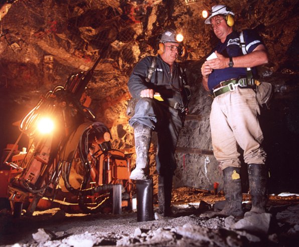 Underground at Tanami Mine - Click to Return