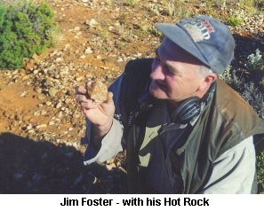 Jim Foster - with his Hot Rock  - Click to enlarge
