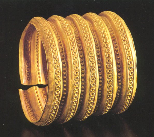 Ancient Germanic Gold Bracelet - Click to Return