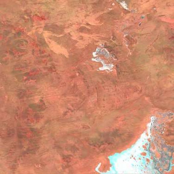 Landsat Image - Australian Desert - Click to Return