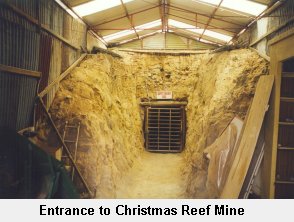 Entrance to Christmas Reef Mine - Click to enlarge