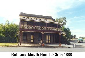Bull and Mouth Hotel - Circa 1866 - Click to enlarge