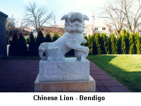 Chinese Lion - Bendigo  - Click to enlarge
