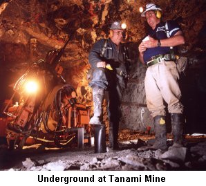 Underground at Tanami Mine - Click to enlarge