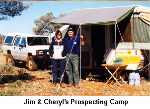 Jim and Cheryl's Prospecting Camp  - Click to enlarge