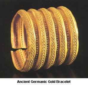 Ancient Germanic Gold Bracelet - Click to enlarge