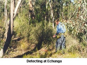 Detecting at Echunga - Click to enlarge