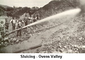 Sluicing - Ovens Valley - Click to enlarge