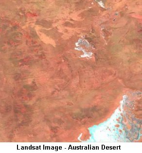 Landsat Image - Australian Desert - Click to enlarge