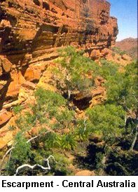 Central Australia - Escarpment - Click to enlarge