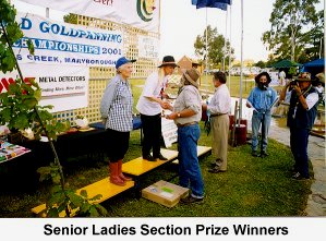 Presenting the Senior Ladies Prizes - Click to enlarge