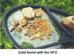 Gold found with the UFO - Click to enlarge