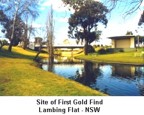 Site of First Gold Find - Young   - Click to enlarge